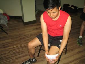 Prepatellar bursitis